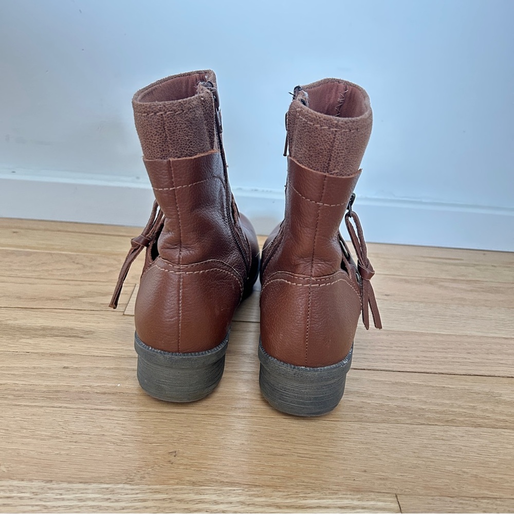 Clarks Riddle Avant Ankle Boots Women's 7.5M Brown Leather - Picture 5 of 10